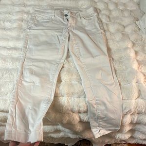 Loft white jeans- modern skinny ankle in size 26